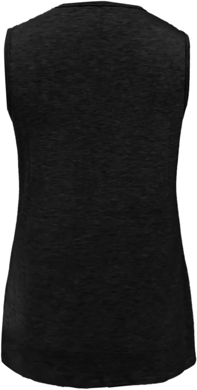 Women's Summer Tank Top Trendy 2025 Vacation Sleeveless V Neck Loose T-Shirts Beach Outfits Clothes