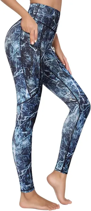 Workout Leggings for Women Tummy Control High Waist Stretchy Pants Comfy Yoga Trousers with Side Pockets 2025 Trendy