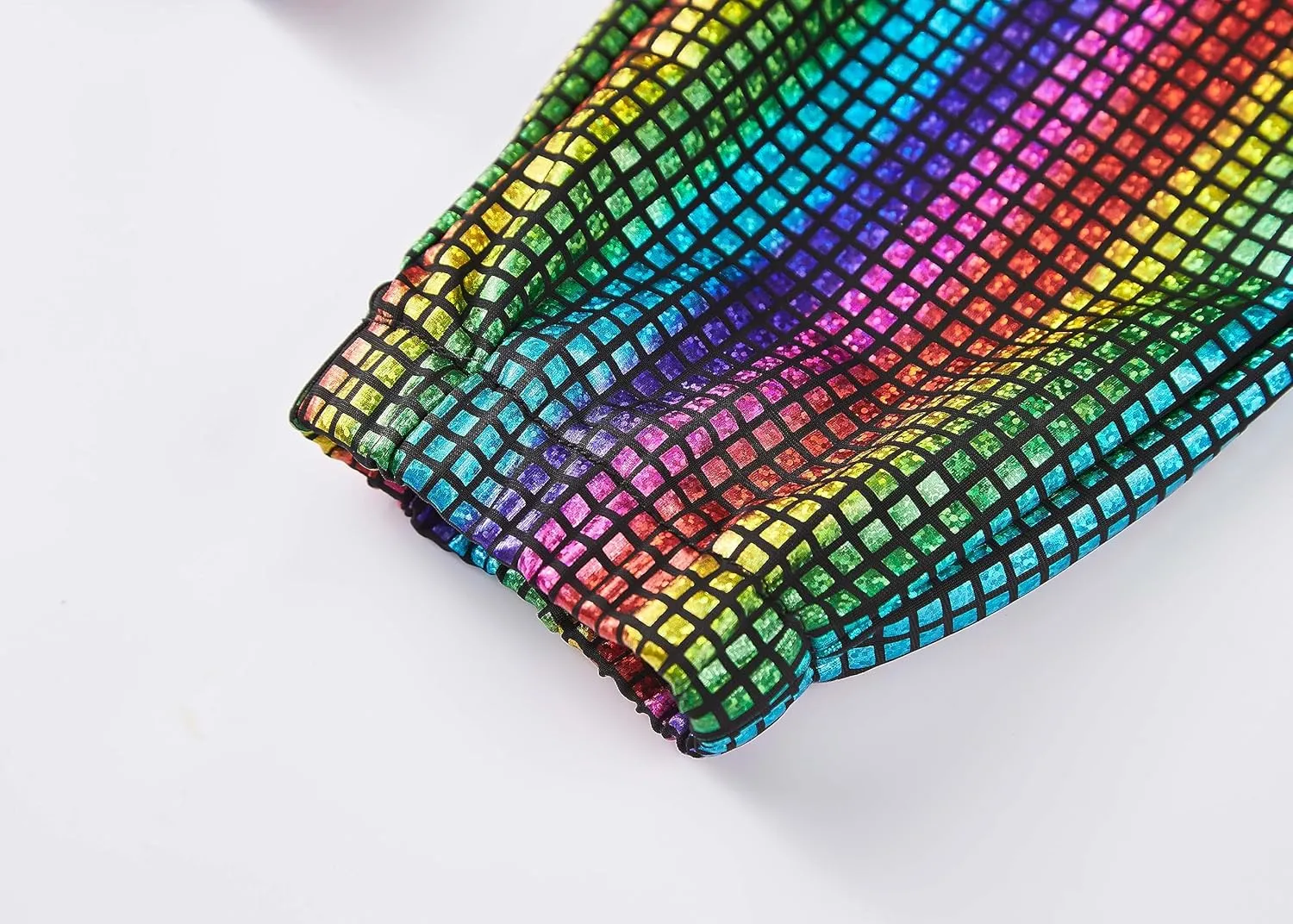 WULFUL Kids Boys Metallic 70s Disco Costume Sequin Party Jogger Pants
