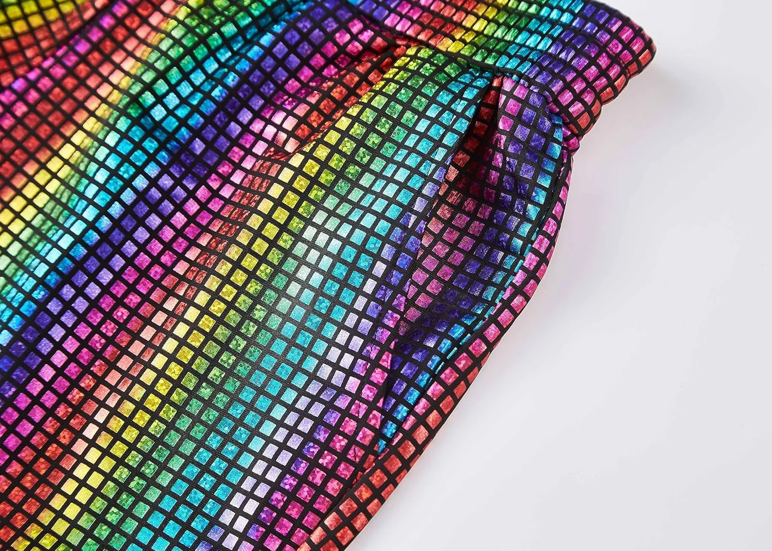 WULFUL Kids Boys Metallic 70s Disco Costume Sequin Party Jogger Pants